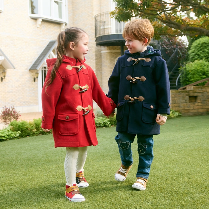 Fleece Duffle Coat -Multi