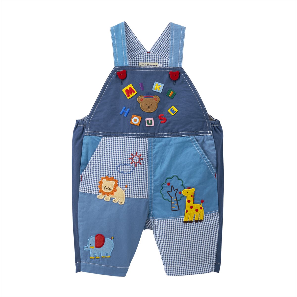 Classic MIKI HOUSE Bear Gingham Patchwork Overalls – MIKI HOUSE USA