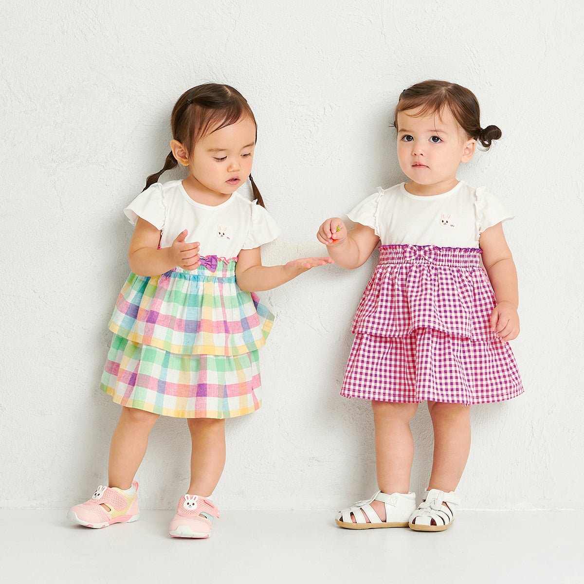 Usako’s Gingham Tiered Dress