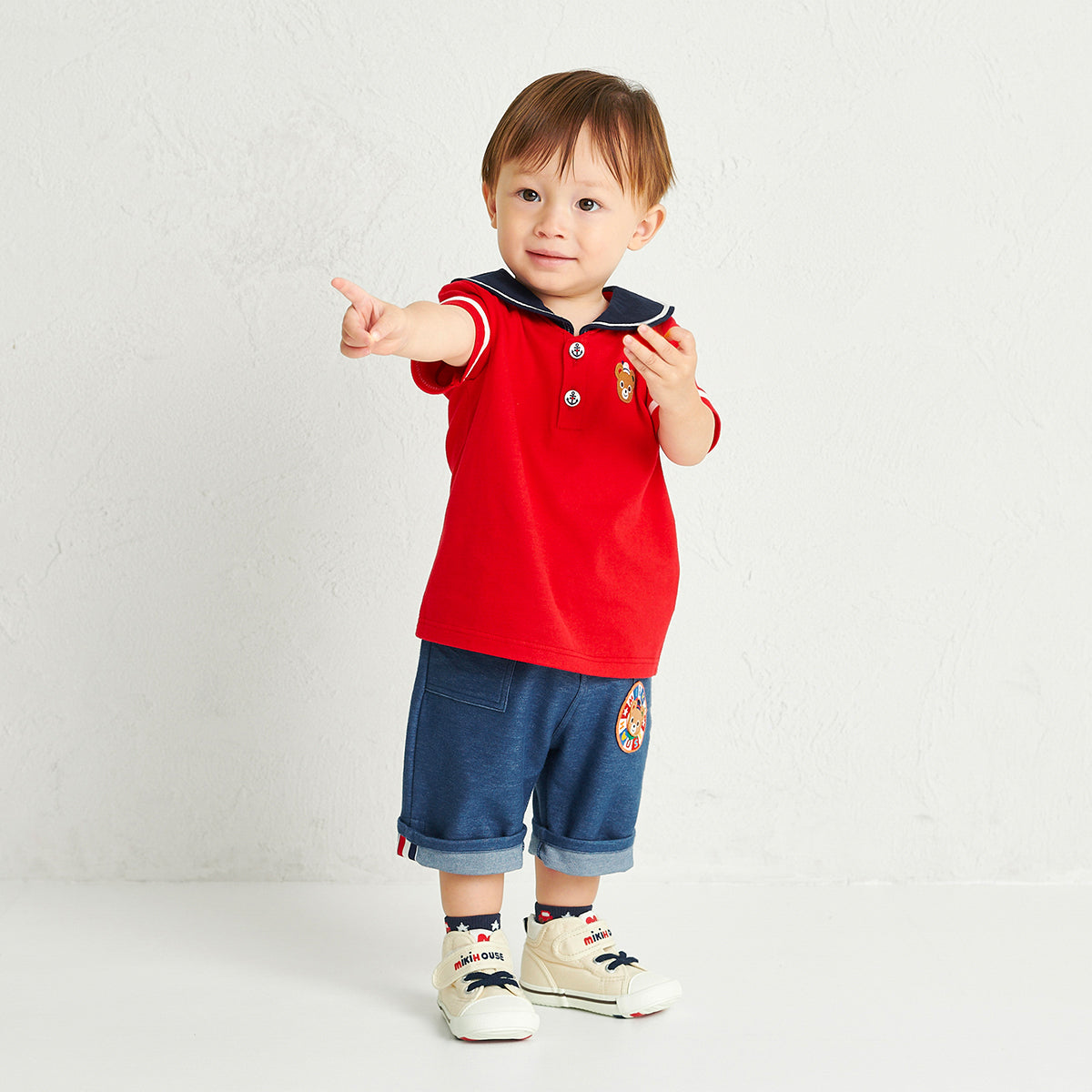 Pucchi’s Sailor Collar Polo Shirt