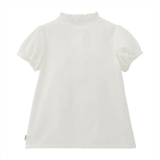 Pintuck Short-Sleeve Blouse