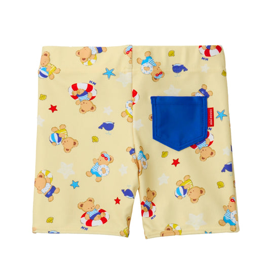 MIKI HOUSE Seaside Bear Swim Trunks (UV Protection)