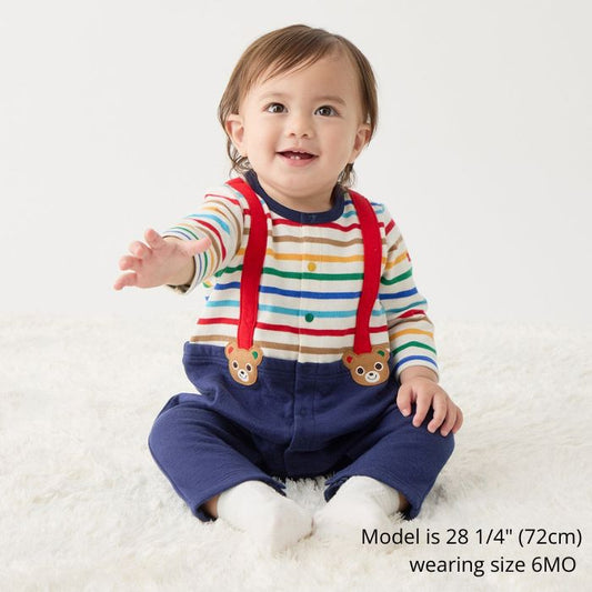 Suspender Faux-Layered Coverall