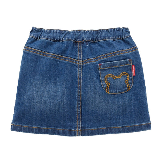 MIKI HOUSE Bear Denim Skirt