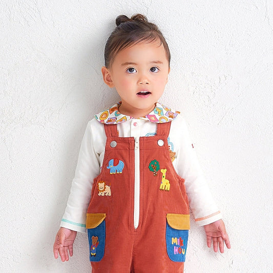 Classic MIKI HOUSE Bear Sailor Collar Blouse