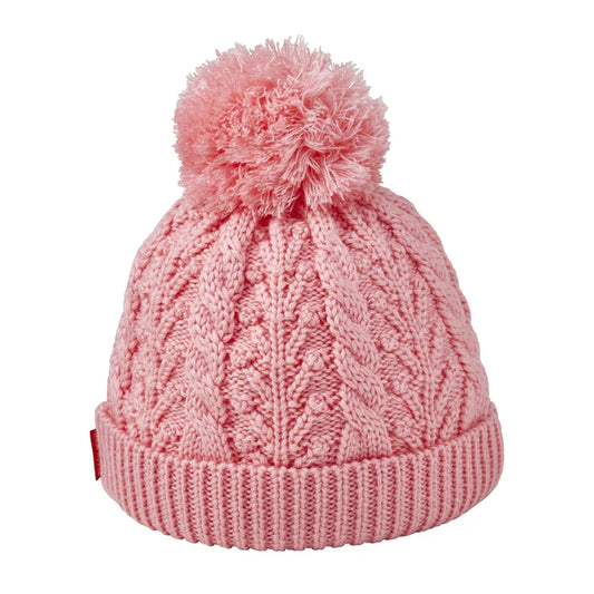 MIKI HOUSE Bear Cable Knit Beanie