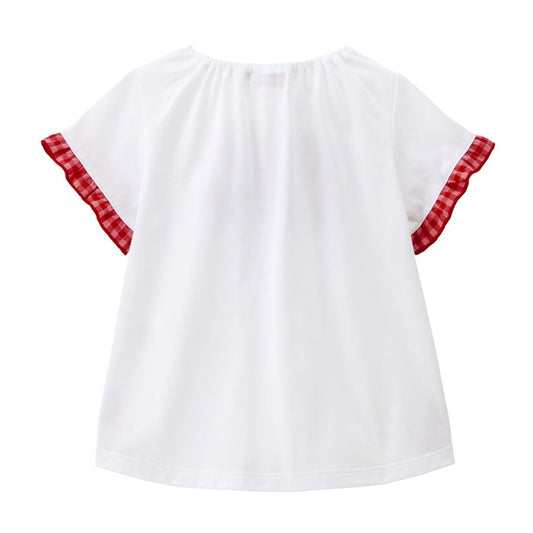 Sweet Gingham Frill Tee