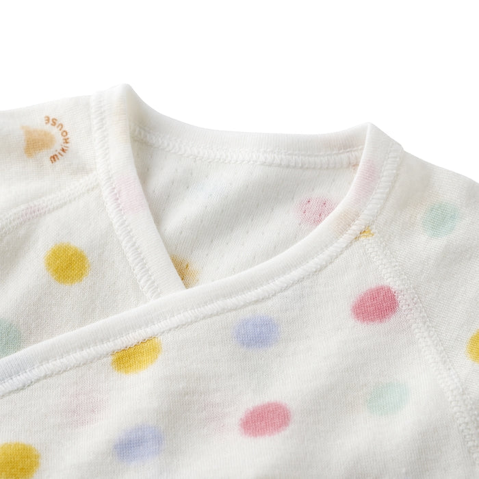 Kimono-Style Hadagi Bodysuit - Polka Dot