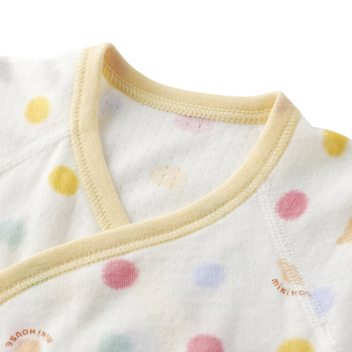 Kimono-Style Hadagi Coverall - Polka Dots