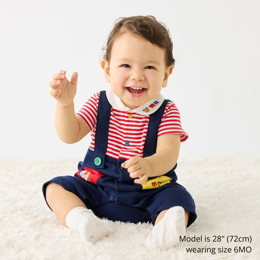 Short Playtime Picnic Rompers