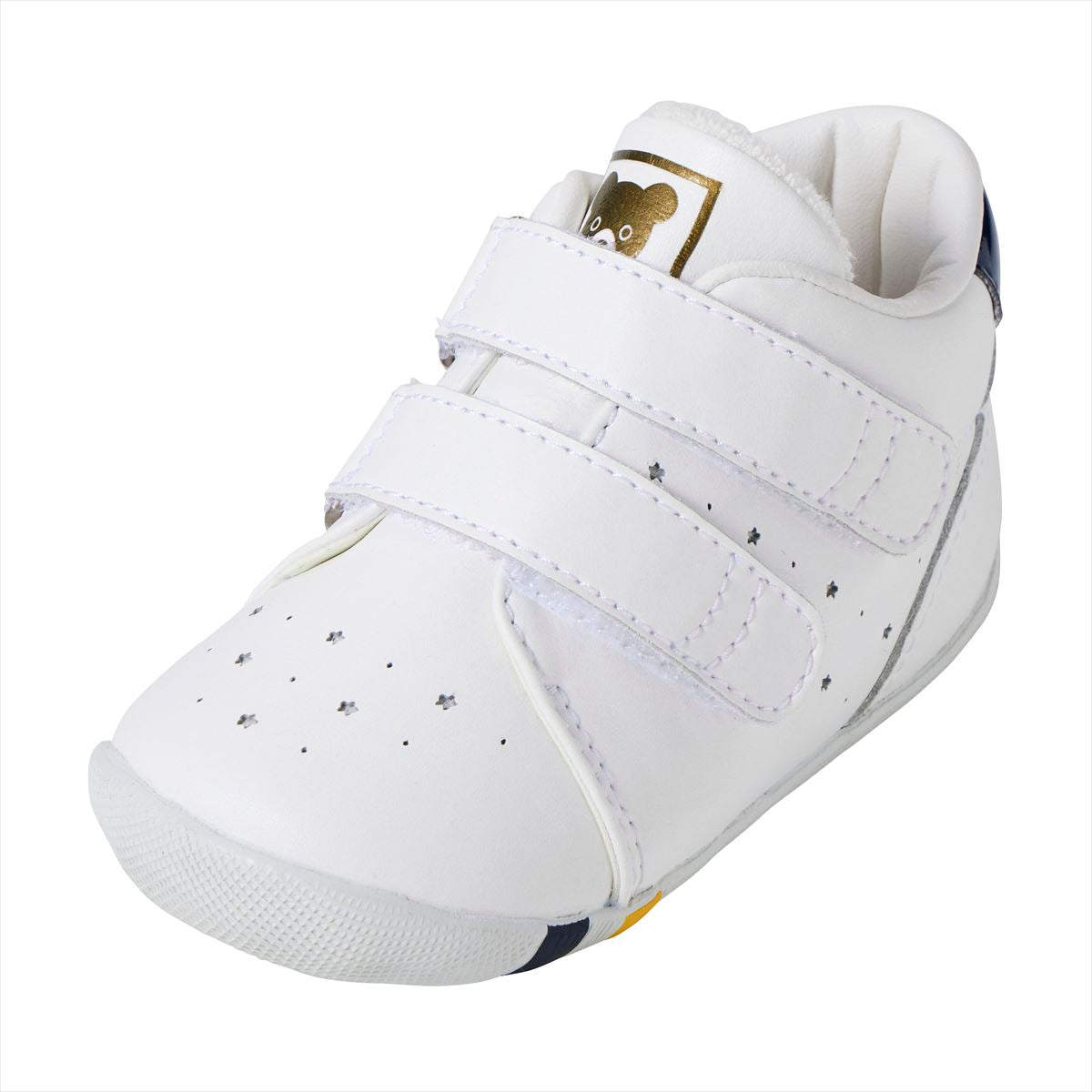 Double Strap Faux Leather First Walker Shoes