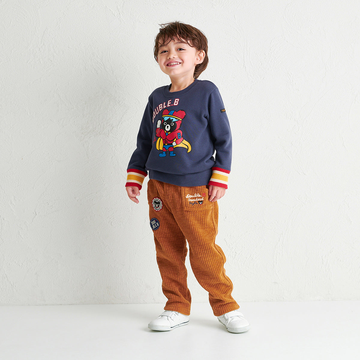 Double Strap Faux Leather Sneakers for Kids