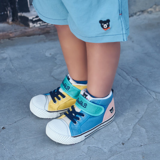 Oxford-Meets-Texture Sneakers for Kids