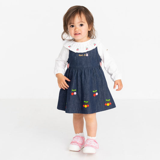 Cherry Gingham Jumper Dress