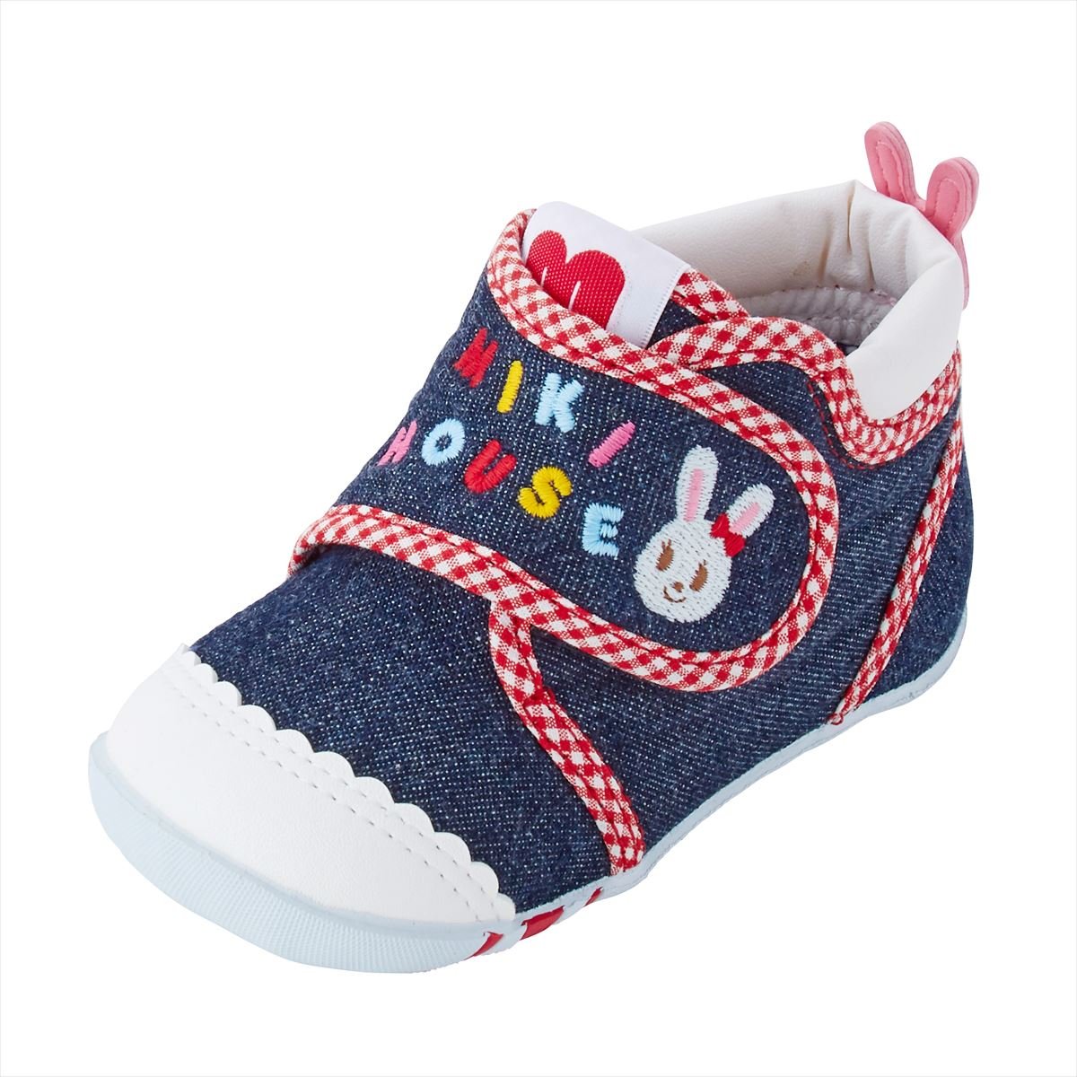 Bunny Denim First Walker Shoes - MIKI HOUSE USA