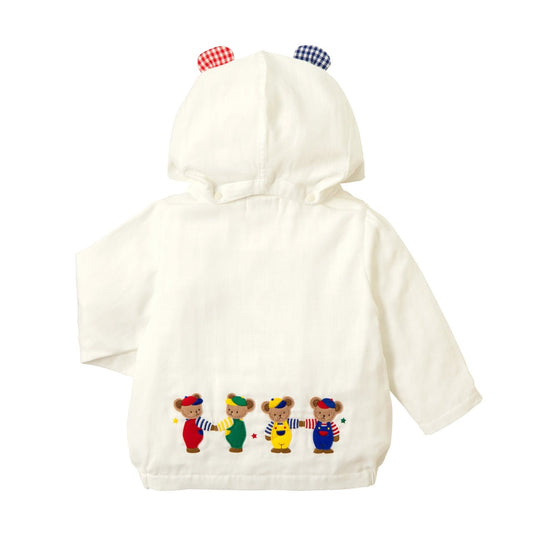 Bear Hooded Jacket (UV Protection) - MIKI HOUSE USA