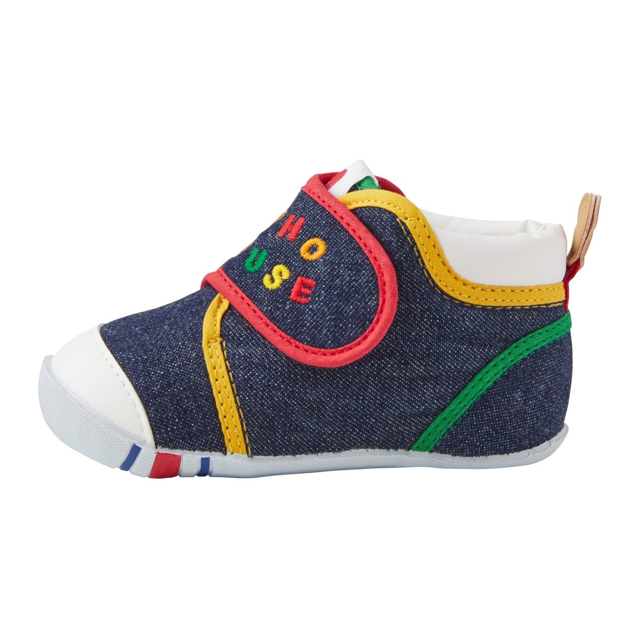 Beary Denim First Walker Shoes - MIKI HOUSE USA