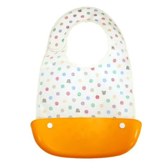 Polka Dot Mealtime Bib - MIKI HOUSE USA