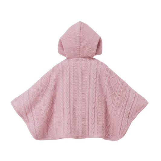 Cable Knit Poncho - MIKI HOUSE USA