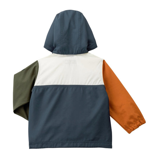 D-Basic Colorblock Windbreaker (UV Protection) - MIKI HOUSE USA