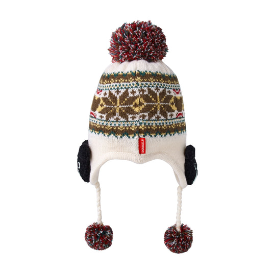 Nordic Pompom Hat -Beige