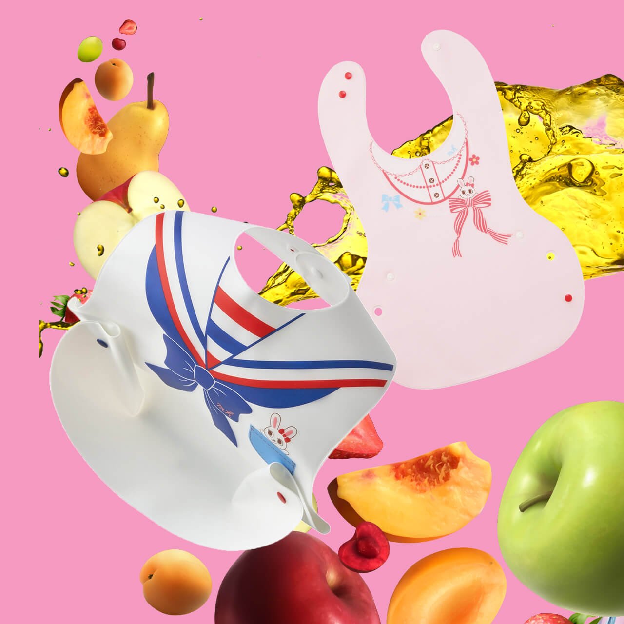 Mealtime Convertible Bib - MIKI HOUSE USA