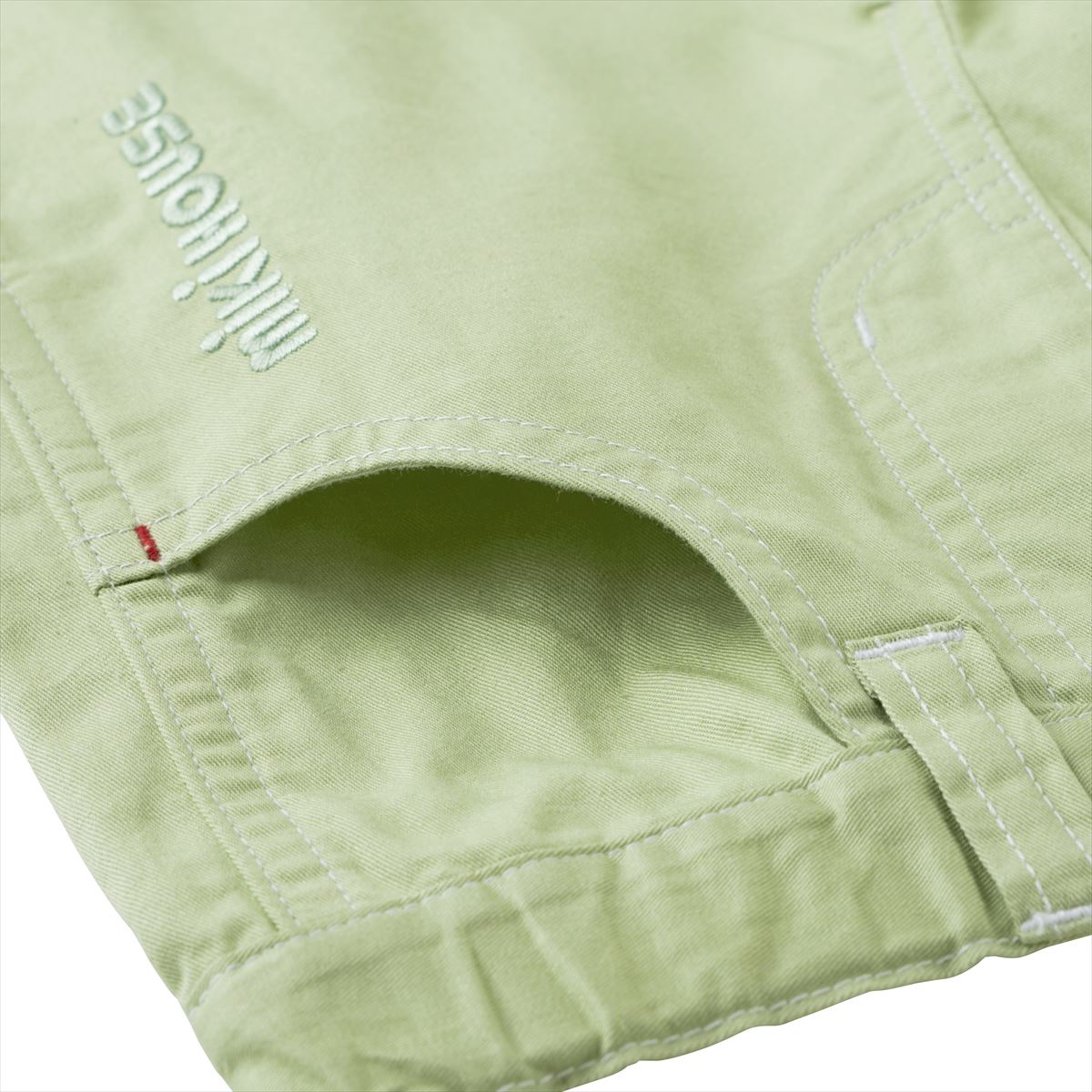 Miki House embroidered-design trousers - Green