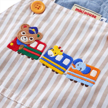 Striped Pucchi Rider Overalls