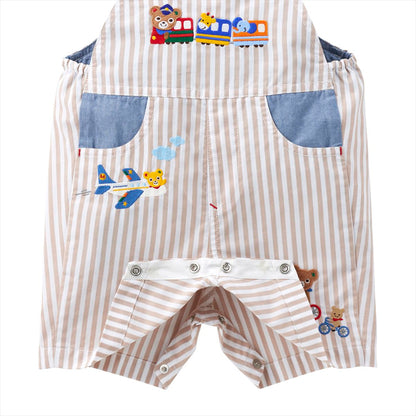 Striped Pucchi Rider Overalls