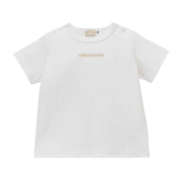 Sea Island Cotton Logo Short-Sleeve Tee - WHITE
