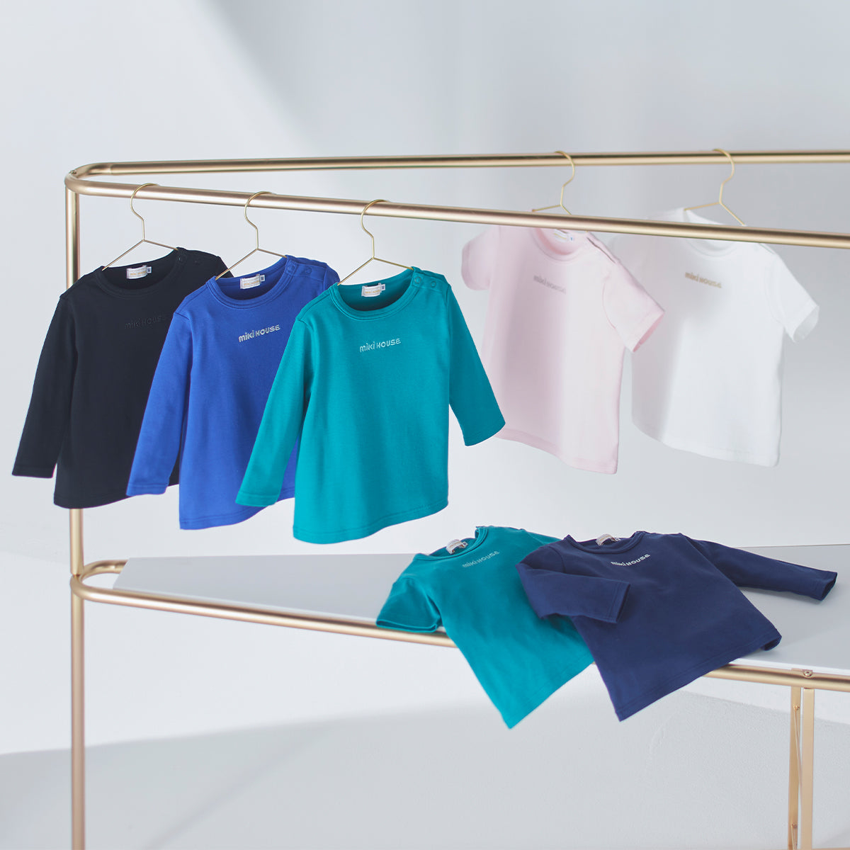 Sea Island Cotton Logo Long-Sleeve Tee