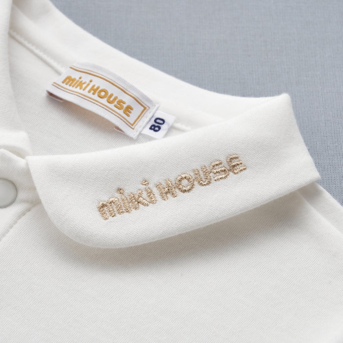 Sea Island Cotton Long-Sleeve Blouse