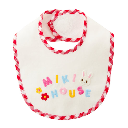 Gingham Picnic Logo Bib