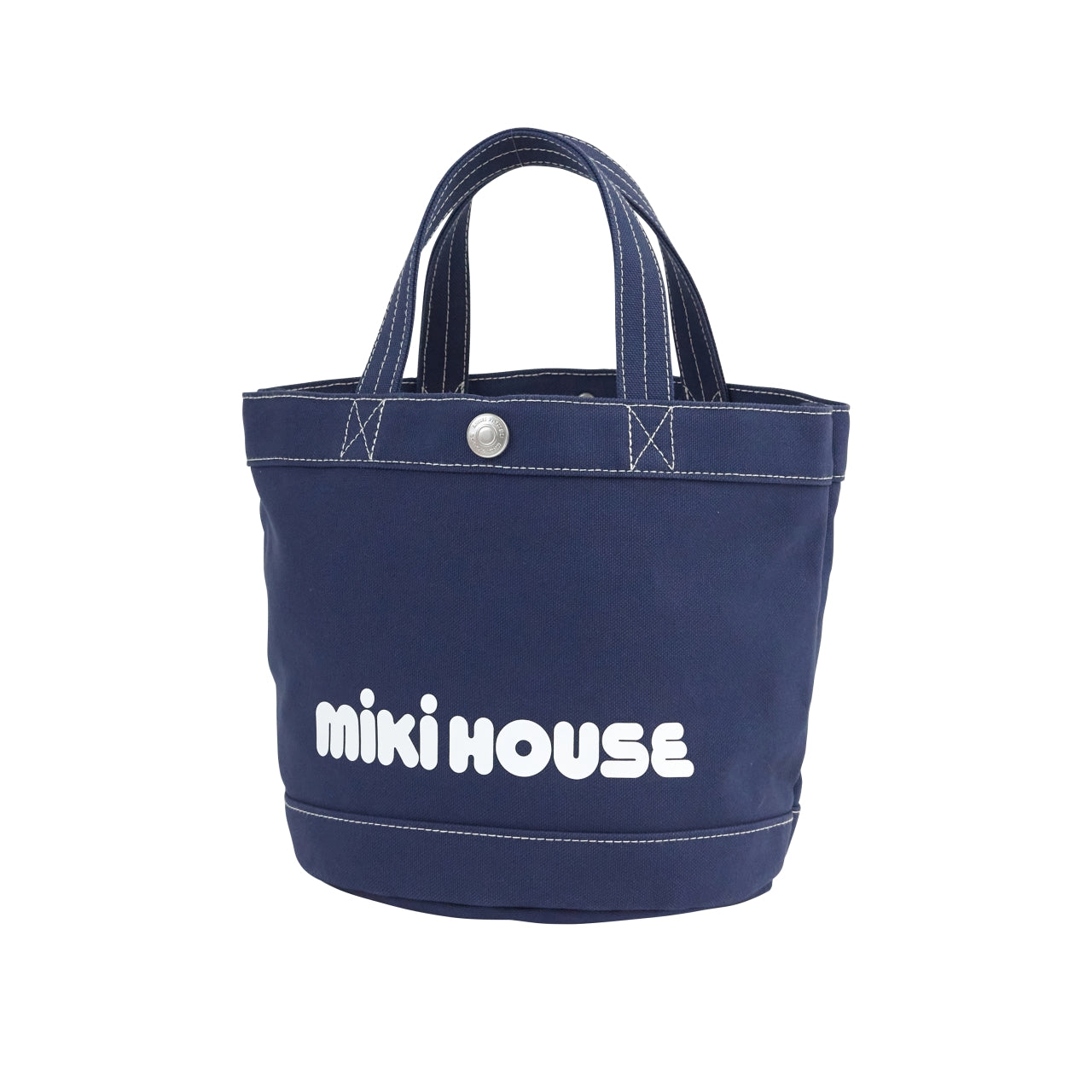 MIKI HOUSE Logo Canvas Tote Bag