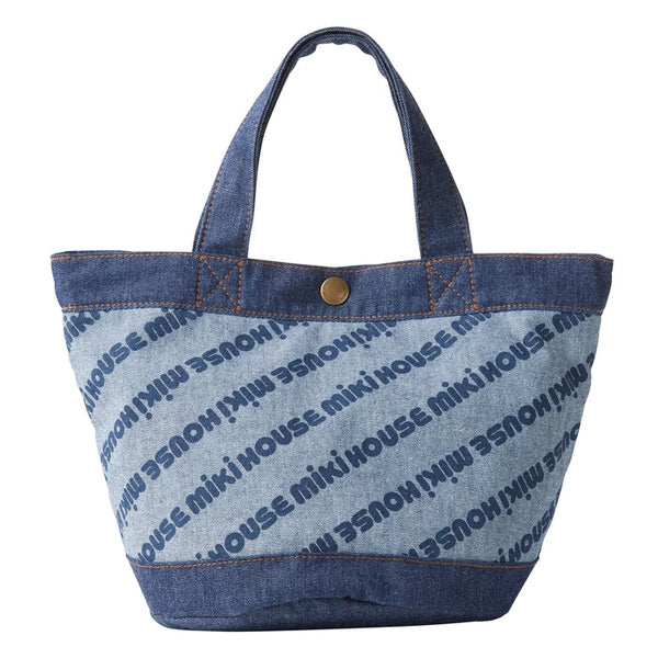 Premium Eco Denim Logo Tote Bag (Size M) - INDIGO