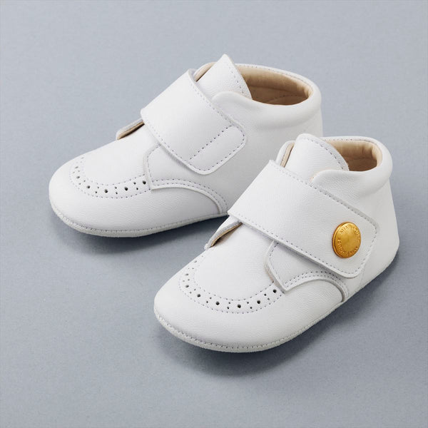 Premier Pre-Walking Leather Shoes - WHITE