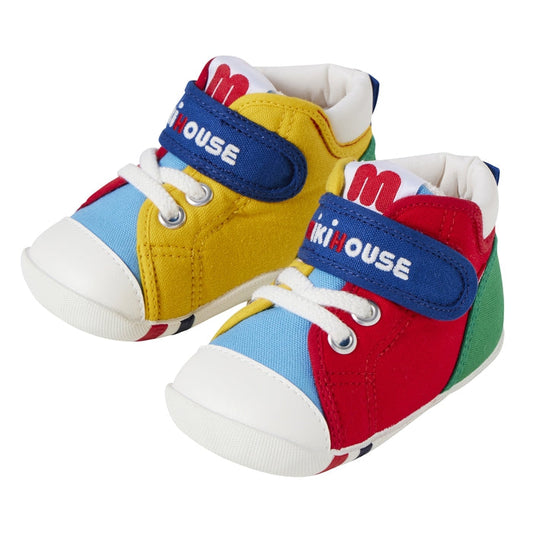 Classic High Top Color Block First Walker Shoes