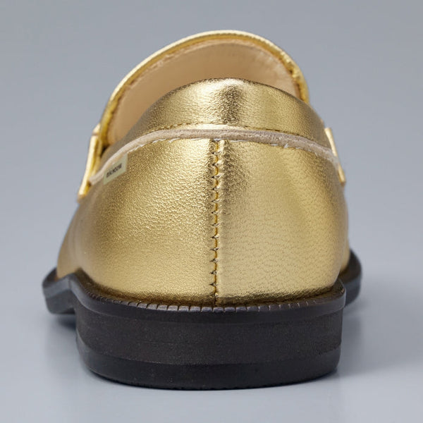 Premium Lambskin x Horsehide Loafers - GOLD