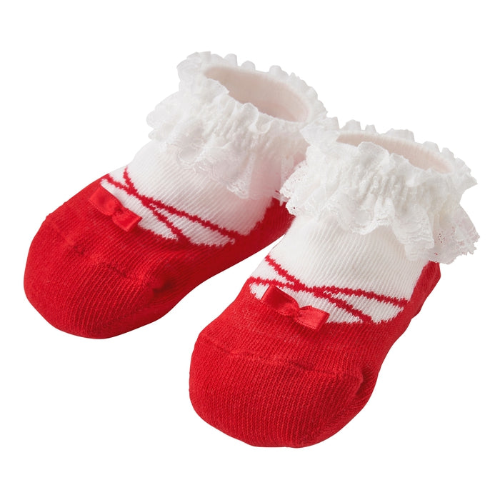 Dress-Up Shoe Design Baby Socks