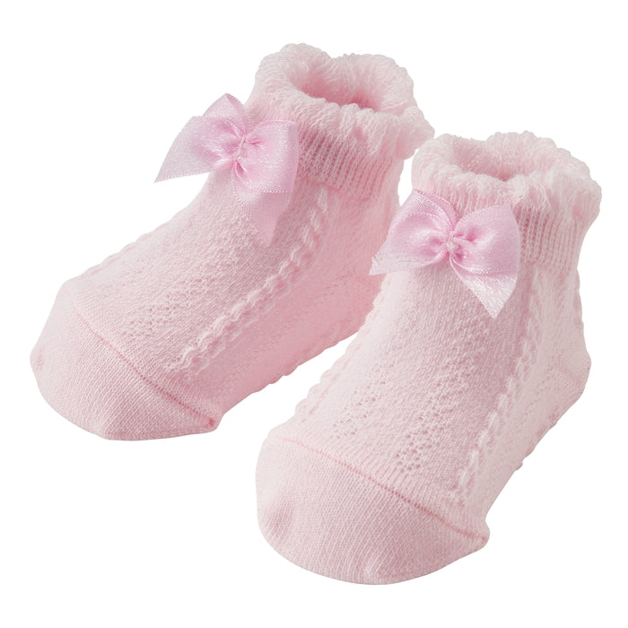 Soft Chiffon Ribbon Baby Socks