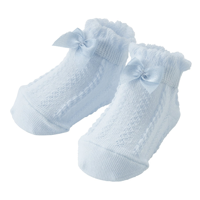 Soft Chiffon Ribbon Baby Socks