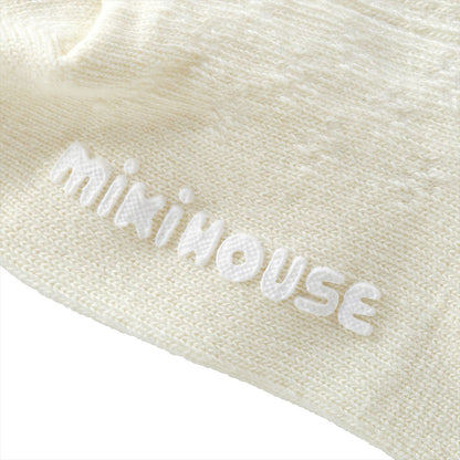 Teddy Bear Emblem Short Crew Socks