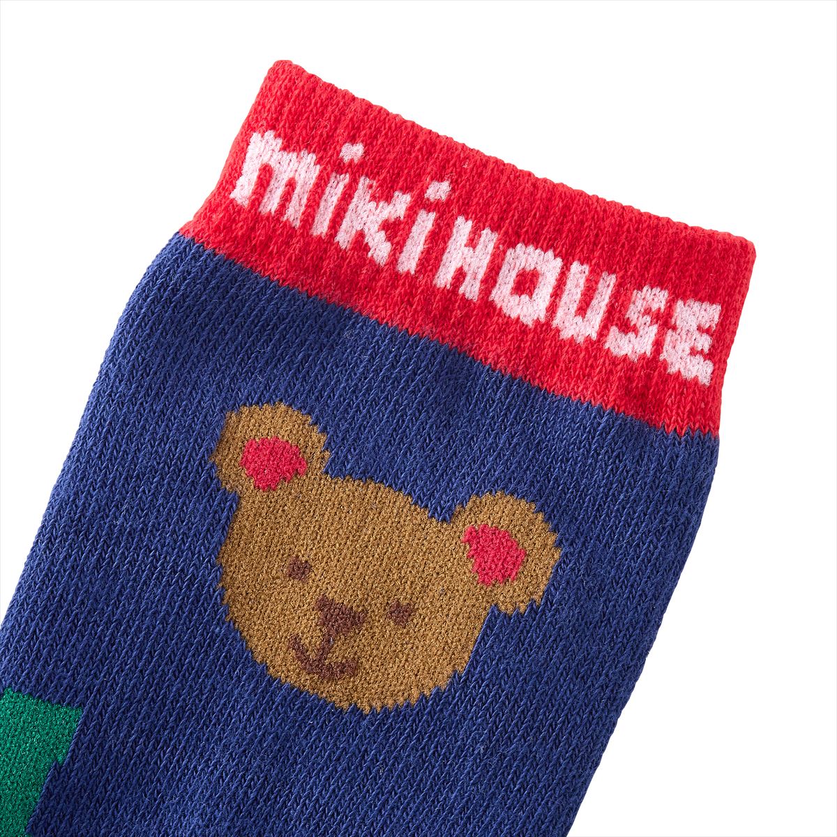 MIKI HOUSE Bear and Friends High Socks