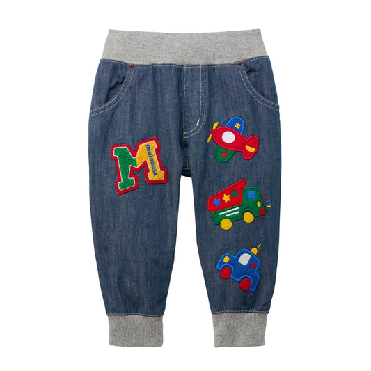 Classic MIKI HOUSE Bear Vehicle Pants