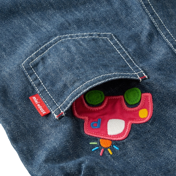 Classic MIKI HOUSE Bear Vehicle Overalls