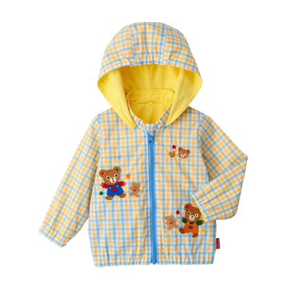 Reversible Gingham Windbreaker (UV Protection)