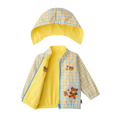 Reversible Gingham Windbreaker (UV Protection)
