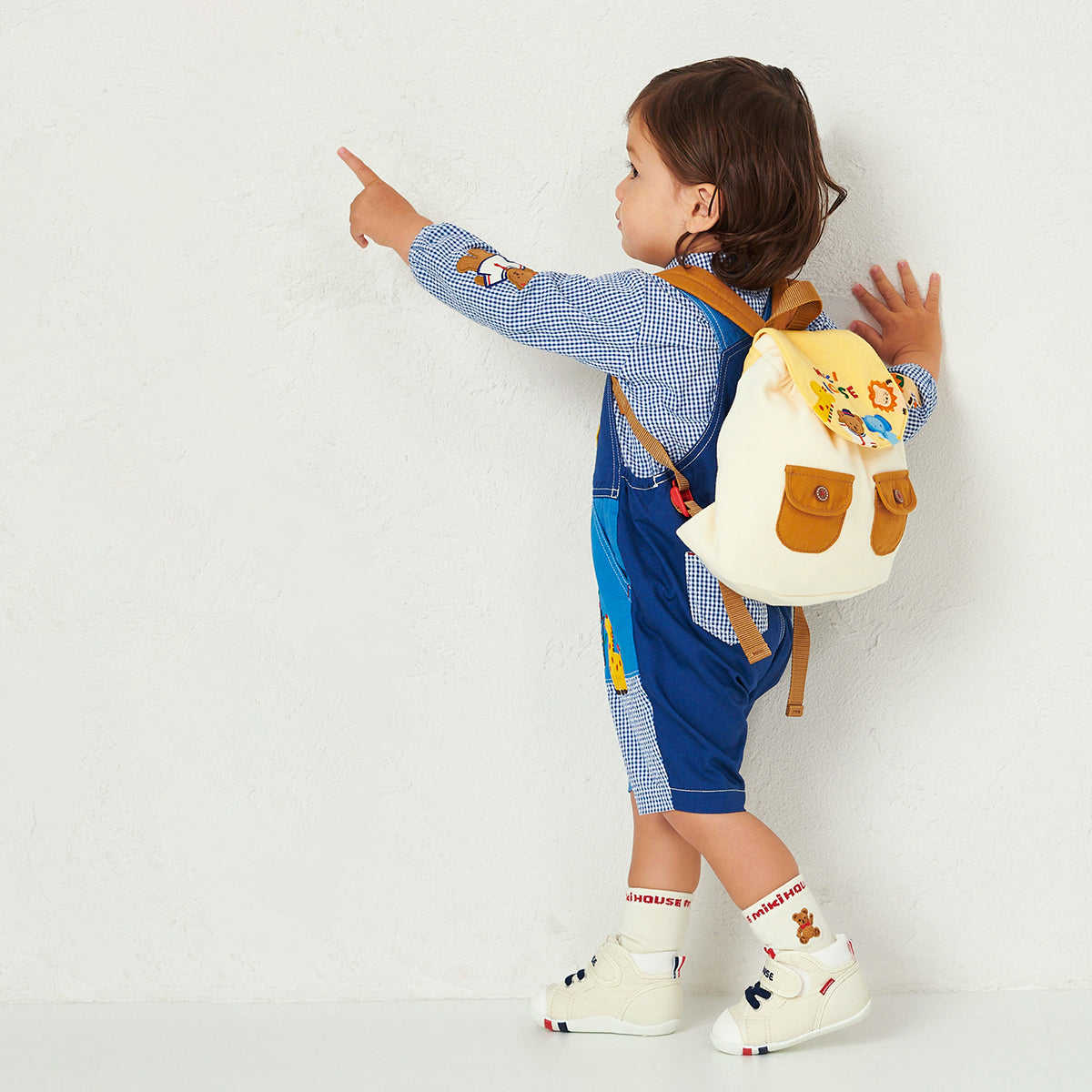 Classic MIKI HOUSE Bear Baby Backpack