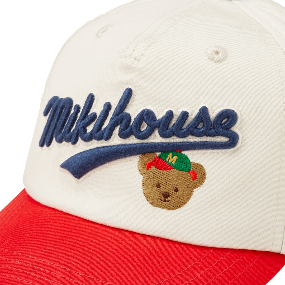 MIKI HOUSE Bear Baseball Cap (UV Protection)