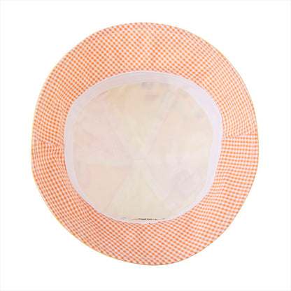 Classic MIKI HOUSE Bear Gingham Patchwork Hat (UV Protection)